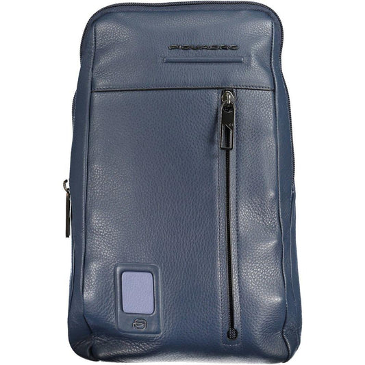 Piquadro Blue Leather Men Shoulder Bag Piquadro