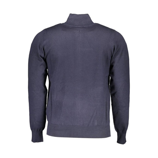 U.S. Grand Polo Blue Viscose Men Sweater U.S. Grand Polo