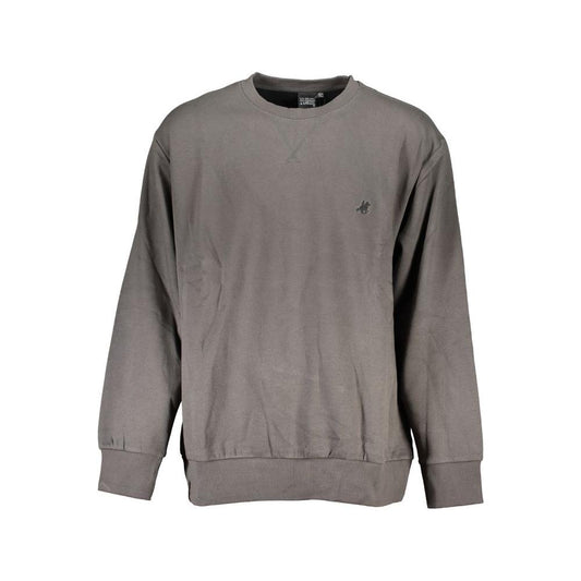 U.S. Grand Polo Gray Cotton Sweater U.S. Grand Polo