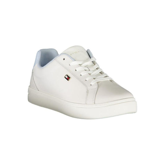 Tommy Hilfiger White Polyester Sneaker Tommy Hilfiger