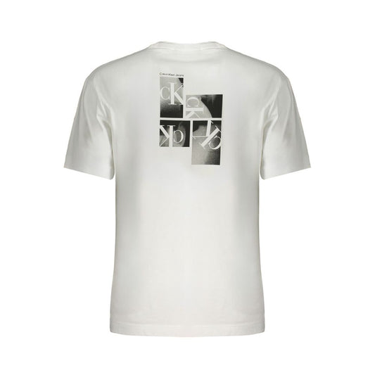 Calvin Klein White Cotton T-Shirt Calvin Klein