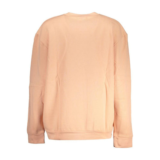 Cavalli Class Elegant Pink Fleece Crew Neck Sweater Cavalli Class