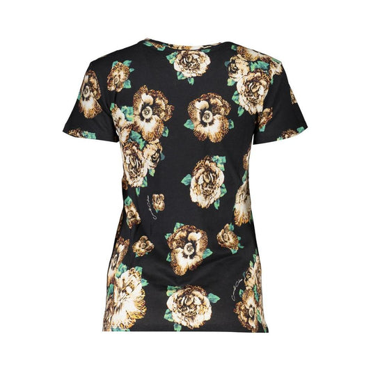 Cavalli Class Black Cotton Tops & T-Shirt Cavalli Class