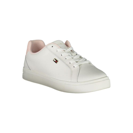 Tommy Hilfiger White Polyester Sneaker