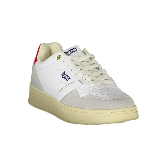 Gas White Artificial Leather Sneaker Gas