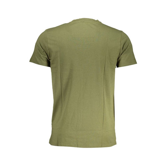 Cavalli Class Green Cotton T-Shirt Cavalli Class