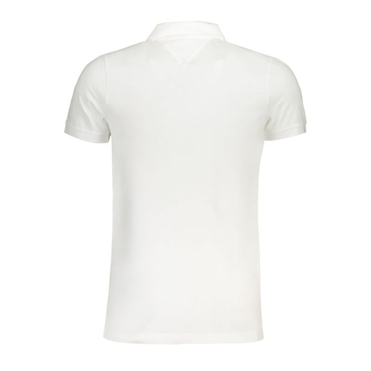 Tommy Hilfiger White Cotton Polo Shirt Tommy Hilfiger