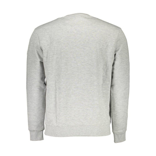 North Sails Gray Cotton Men Sweater North Sails