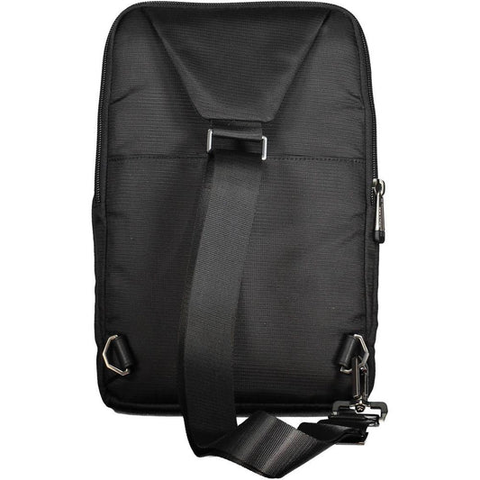 Piquadro Black RPET Men Shoulder Bag Piquadro