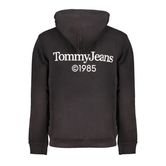 Tommy Hilfiger Black Cotton Sweater Tommy Hilfiger