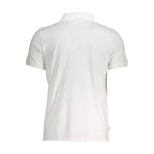 Timberland White Cotton Men Polo Shirt Timberland