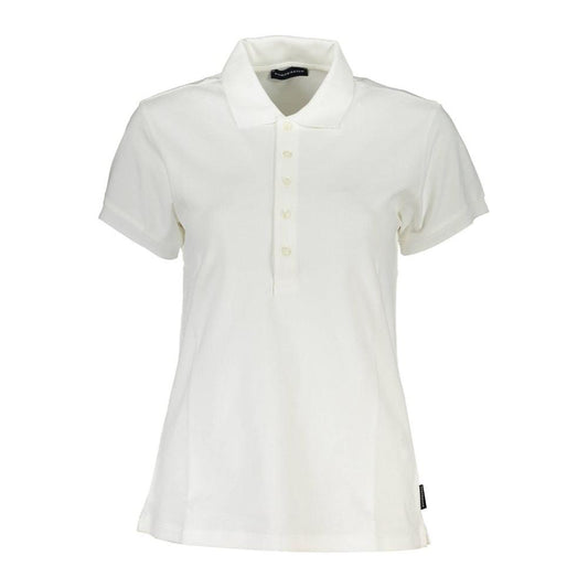 North Sails White Cotton Women Polo Shirt North Sails