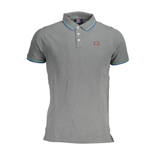 Norway 1963 Gray Cotton Men Polo Shirt Norway 1963