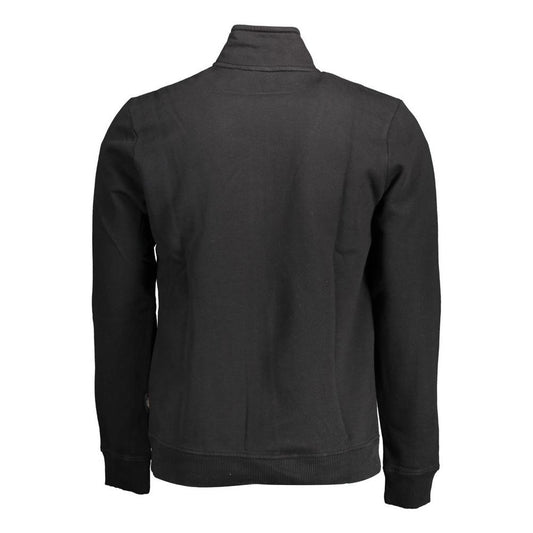 Napapijri Black Cotton Men Sweater Napapijri