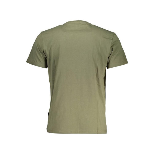 Napapijri Green Cotton Men T-Shirt Napapijri