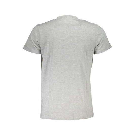 Cavalli Class Gray Cotton T-Shirt Cavalli Class