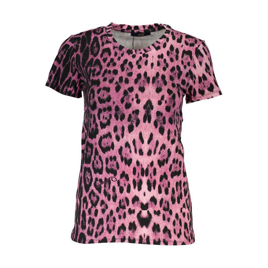 Cavalli Class Pink Cotton Tops & T-Shirt Cavalli Class