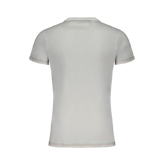 Aeronautica Militare White Cotton T-Shirt Aeronautica Militare