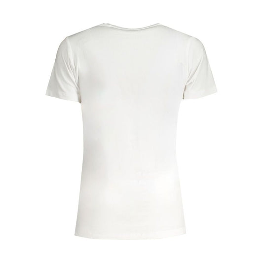 Pepe Jeans White Cotton Tops & T-Shirt Pepe Jeans