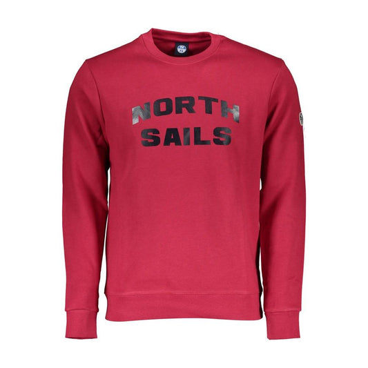 North Sails Red Cotton Men Sweater North Sails