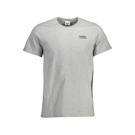 Tommy Hilfiger Gray Cotton Men TShirt Tommy Hilfiger