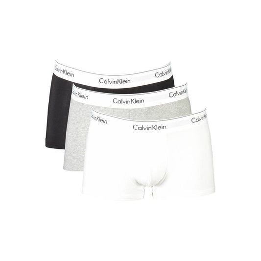 Calvin Klein Gray Cotton Men Trunk Calvin Klein