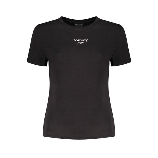 Tommy Hilfiger Black Cotton Tops & T-Shirt Tommy Hilfiger