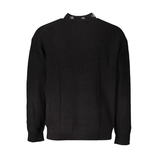 Calvin Klein Black Cotton Men Sweater Calvin Klein