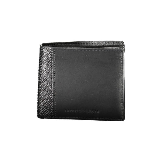 Tommy Hilfiger Black Leather Men Wallet Tommy Hilfiger