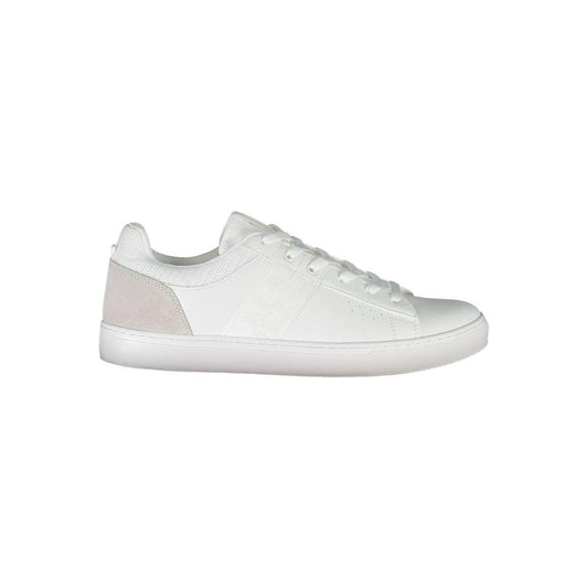 Napapijri White Leather Men Sneaker Napapijri