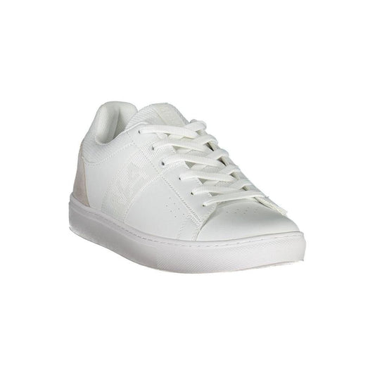 Napapijri White Leather Men Sneaker Napapijri