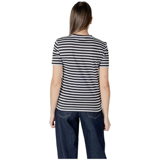 Calvin Klein Jeans Black And White Cotton Cotton Tops & T-Shirt Calvin Klein Jeans