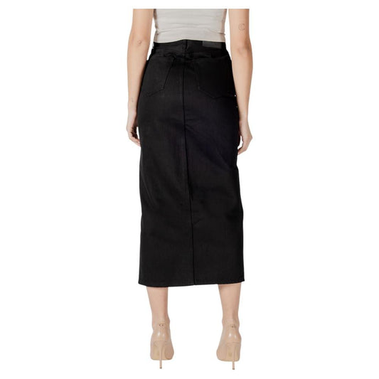 Calvin Klein Jeans Black Cotton Skirt Calvin Klein Jeans