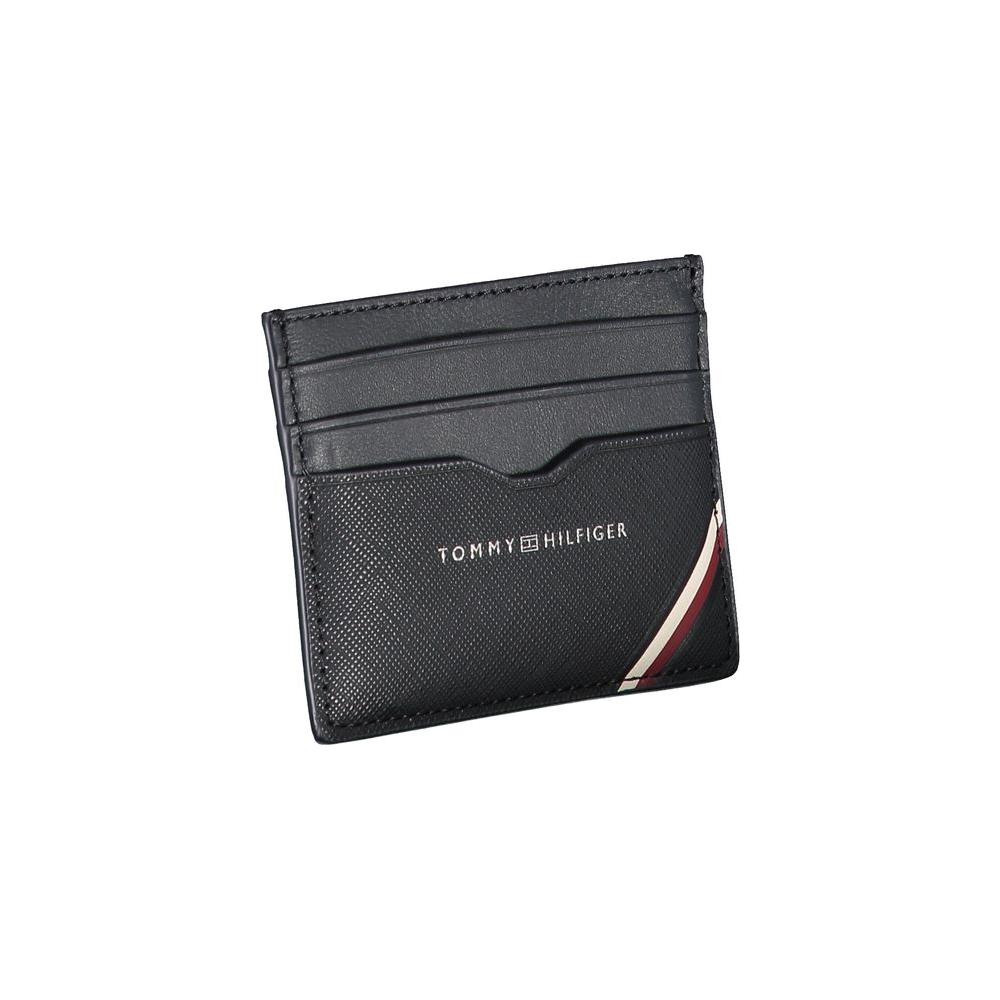 Tommy Hilfiger Blue Leather Men Wallet Tommy Hilfiger