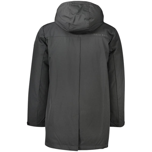 North Sails Black Polyester Men Jacket North Sails