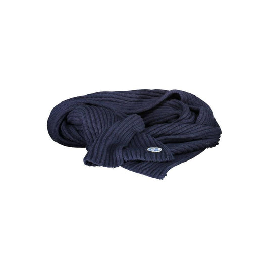 North Sails Blue Cotton Men Scarf North Sails