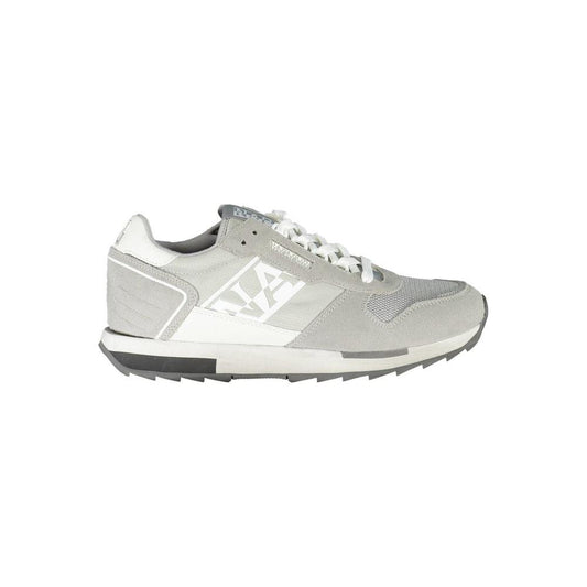 Napapijri Gray Polyester Men Sneaker Napapijri