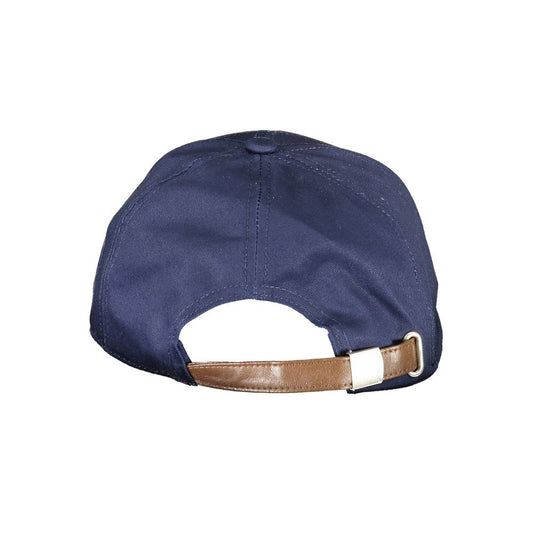 La Martina Blue Cotton Men Cap La Martina