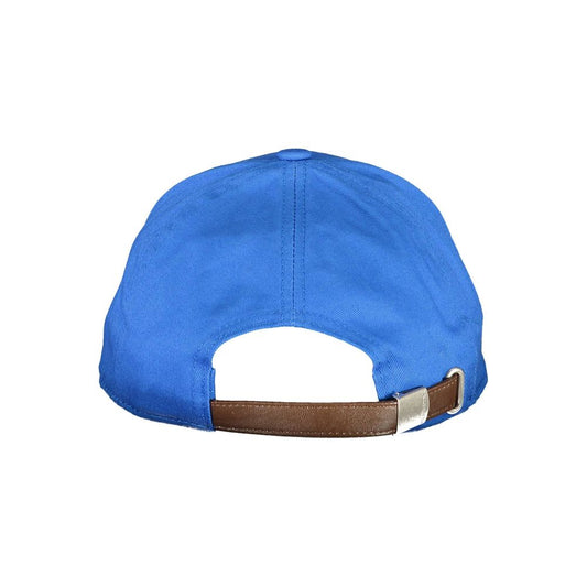 La Martina Blue Cotton Men Cap La Martina