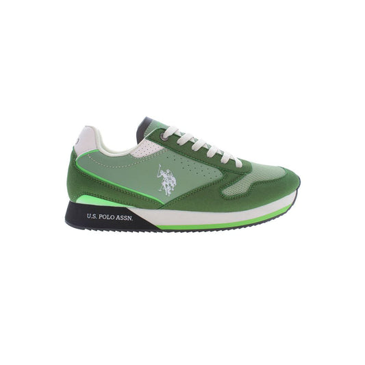 U.S. POLO ASSN. Green Polyester Men Sneaker U.S. POLO ASSN.