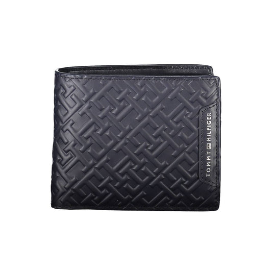 Tommy Hilfiger Blue Leather Men Wallet Tommy Hilfiger