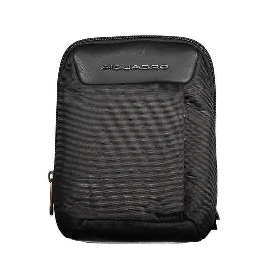 Piquadro Black Recycled Men Shoulder Bag Piquadro