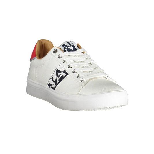 Napapijri White Polyester Mens Sneaker Napapijri