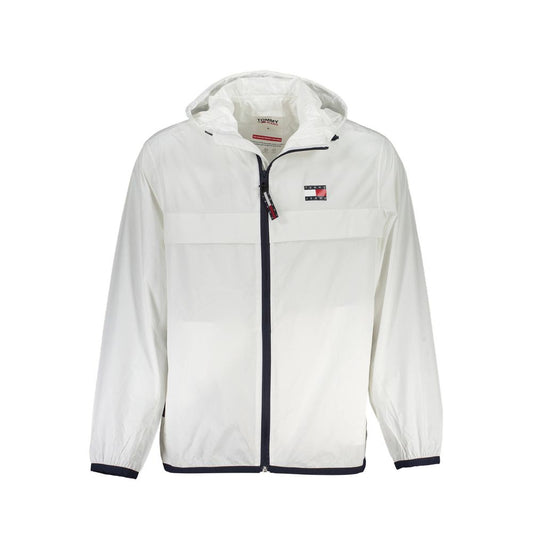 Tommy Hilfiger White Polyamide Men Jacket Tommy Hilfiger