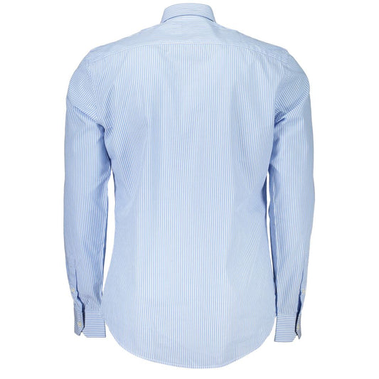 Harmont & Blaine Elegant Light Blue Striped Cotton Shirt Harmont & Blaine