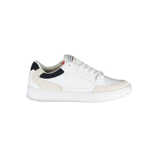 Tommy Hilfiger White Polyethylene Men Sneaker Tommy Hilfiger