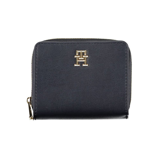 Tommy Hilfiger Sleek Blue Polyethylene Wallet Tommy Hilfiger