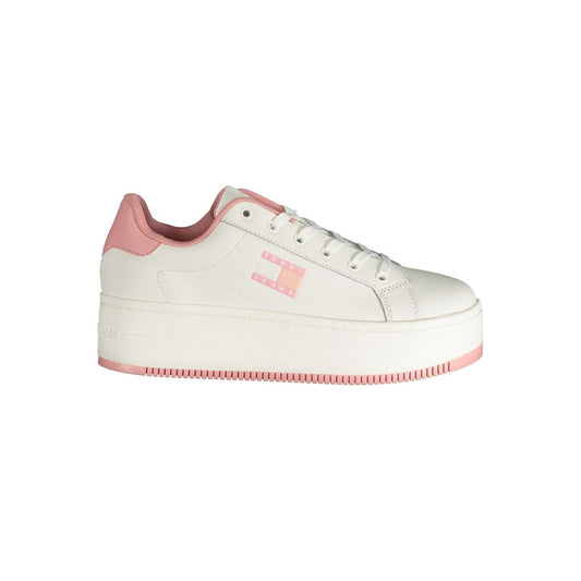 Tommy Hilfiger Pink Polyester Sneaker Tommy Hilfiger