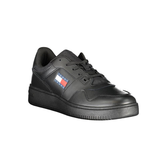 Tommy Hilfiger Black Polyester Sneaker Tommy Hilfiger