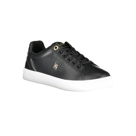 Tommy Hilfiger Black Polyester Sneaker Tommy Hilfiger